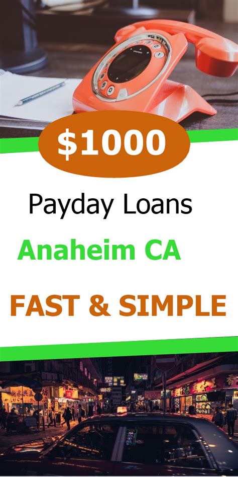 Payday Loans In Anaheim Ca
